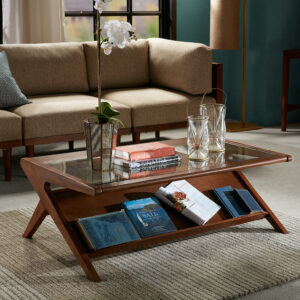 Coffee Table with Tempered Glass