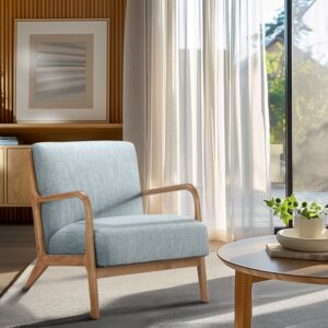 Novak Mid-Century Modern Accent Armchair