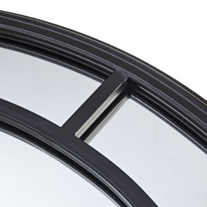 Black Round Wall Mirror 36"