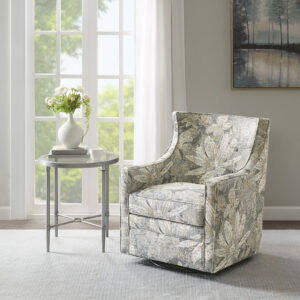 Curve Back Swivel Glider Chair