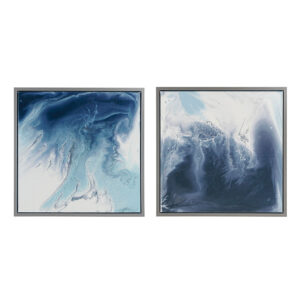 Abstract 2-piece Framed Canvas Wall Art Set