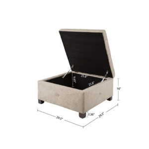 Soft Close Storage Ottoman