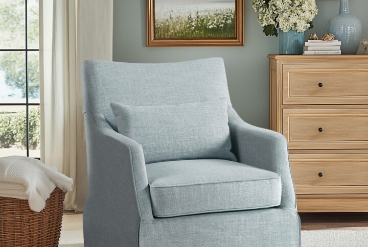 Skirted Swivel Chair