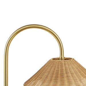 Rattan Weave Shade Floor Lamp