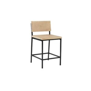 Solid Pine wood seat and backBase is made of metal tube for great stabilityFootrest for added comfort