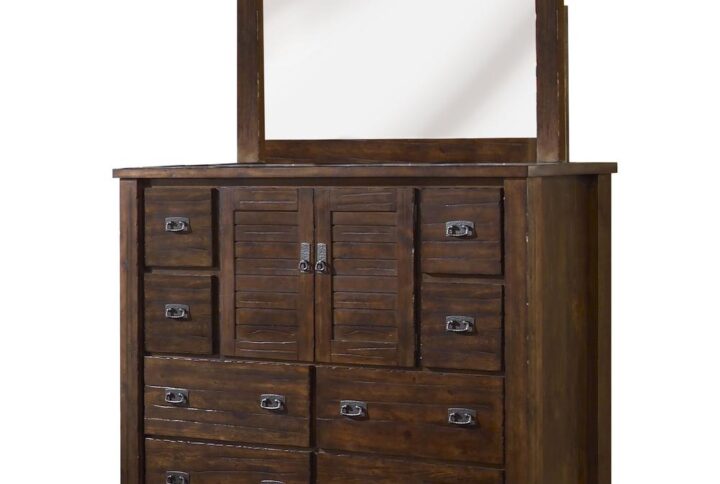 Includes mirror and mounting hardware2 doors with an adjustable shelfAnti-tip kit included