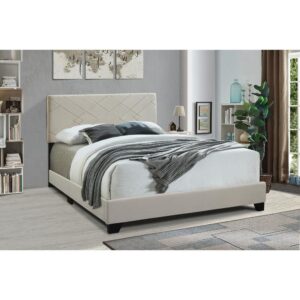 All-In-One Upholstered King Bed