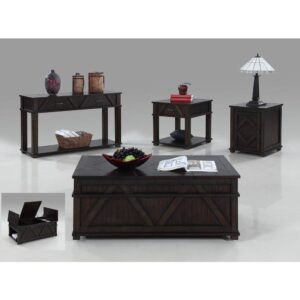 3 lift tops for ample storageCasters for mobilityChest style cocktail table