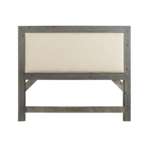 Includes headboard only that fits a standard frameMounting hardware not included100% polyester linen colored fabric