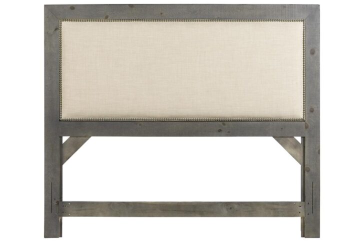 Includes headboard only that fits a standard frameMounting hardware not included100% polyester linen colored fabric