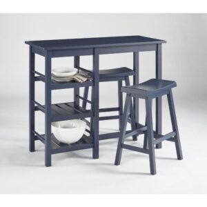 Counter Table With 2 Stools - Blue from Progressive Furniture