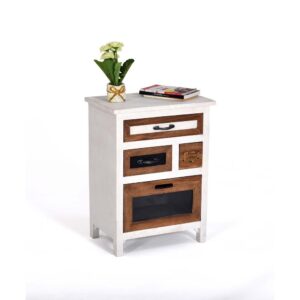 Nightstand in White/Tan/Gray from Progressive Furniture