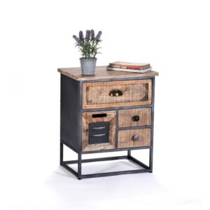 Nightstand - Tan/Black from Progressive Furniture