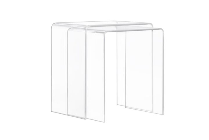 ½” thick acrylic provides great stabilityFresh modern style that can be used Indoor & OutdoorNo assembly required