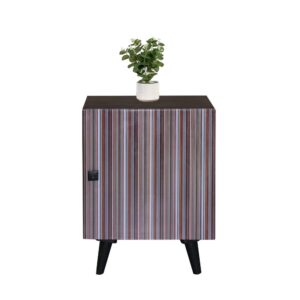 Nightstand- 1 Cabinet - Black/Multi from Progressive Furniture