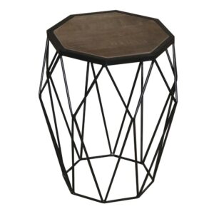 Chairside Table Natural/Iron from Progressive Furniture