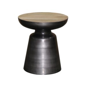 Chairside Table in Tan/Dark Gray from Progressive Furniture