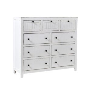 9 drawers of storagePlanked design drawer frontsAnti-tip kit included