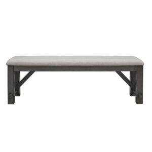 Ann Arbor Uph Dining Bench In Solid Rubberwood