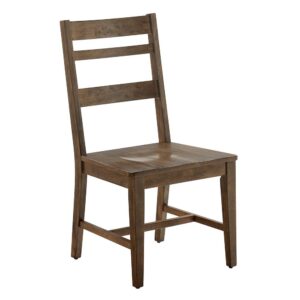 Solid Rubberwood constructionSet of 2 chairsSlat back design