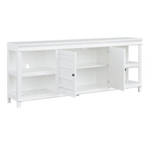 80 Inch Media console in White from Progressive Furniture