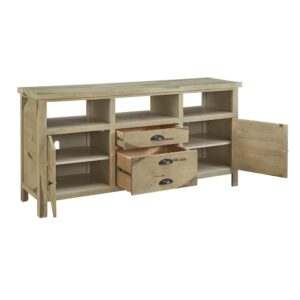 Laredo 65" Media Console In Solid Pine