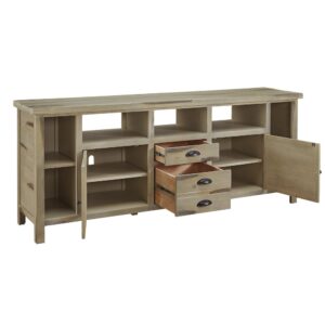 Laredo 80" Media Console In Solid Pine