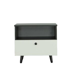 Constructed of particle board & melamineSpacious drawers with metal guidesEasy to assemble