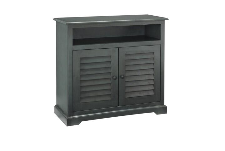 Cabinet with 1 shelf for spacious hidden storage needs1 spacious open shelfShips fully assembled