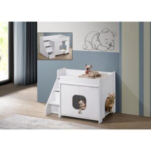 Three drawers for storageSpacious interior area: 19" x 20.5" x 16" HTwo doors for easy access