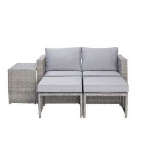 Malibu 5 Piece Outdoor Seating Set