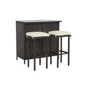 Bar (3 Piece Set- Bar & 2 Stools) from Progressive Furniture