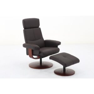 Relax-R™ Regina Recliner Brown Polyurethane from Progressive Furniture