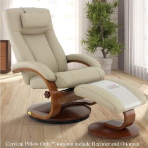 Relax-R™ Cervical Pillow in Cobblestone Top Grain Leather from Progressive Furniture