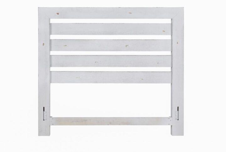 Includes headboard only that fits a standard frameMounting hardware not includedWide plank slat design