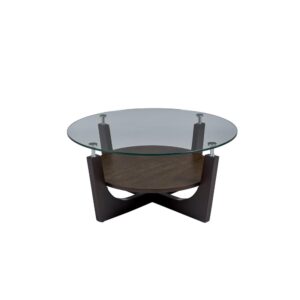 Round Glass Top Cocktail Table from Progressive Furniture