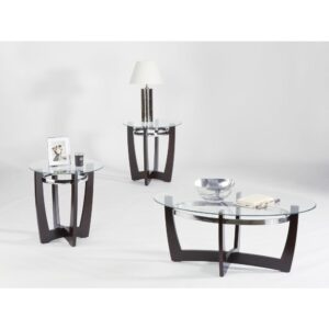 Glass Top 3 Pack (Cocktail & 2 End Tables) from Progressive Furniture