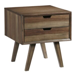 End Table w/Drawers - Brown from Progressive Furniture