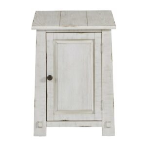 Storage cabinetAdjustable shelfAntique pewter hardware