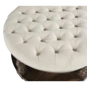 Round Upholstered Cocktail Table from Progressive Furniture