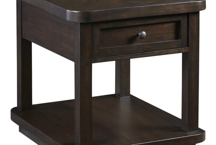 Drawer storageLower shelvingDark Chocolate Mahogany finish