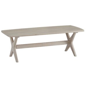 Modern Drive Cocktail Table In Rubberwood