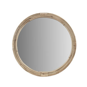 Natural Rattan Round Wall Mirror