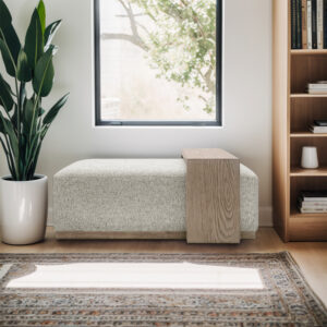 Bench/Cocktail Ottoman With Table