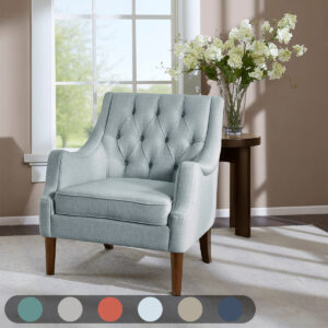 Button Tufted Accent Chair