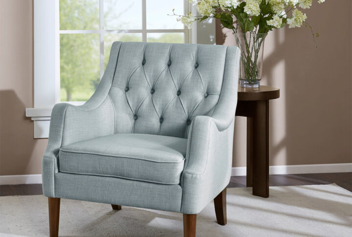 Button Tufted Accent Chair