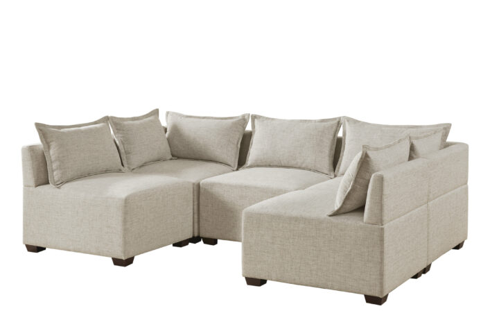 5-Piece Modular U-Shape Sofa