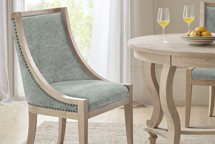 Upholstered Dining Chair with Nailhead Trim