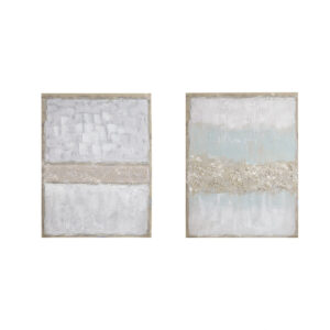 Hand Embellished Glitter 2-piece Canvas Wall Art Set