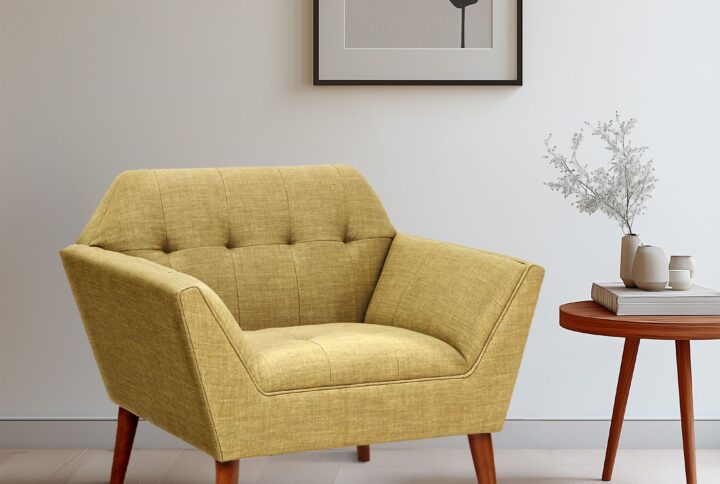 Newport Wide Mid-Century Modern Lounge Chair